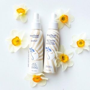 Sunless tanner and sunscreen